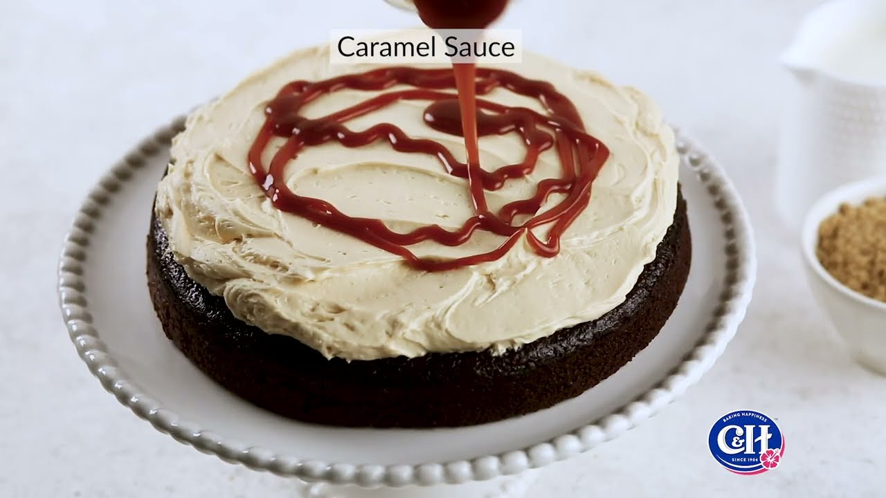 Caramel Fudge Layer Cake C&H Sugar